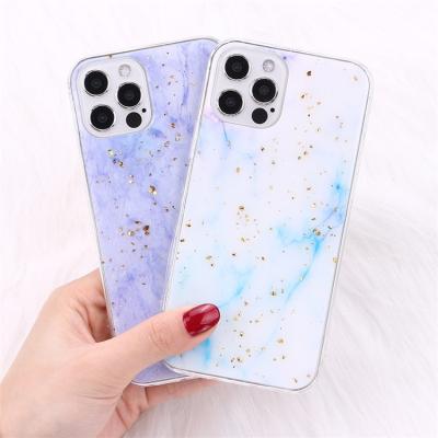 China Shockproof Luxury Soft Gold Soft TPU Phone Case Transparent Gradient Glitter Glitter Protective Phone Case for iphone 12 11 pro max for sale