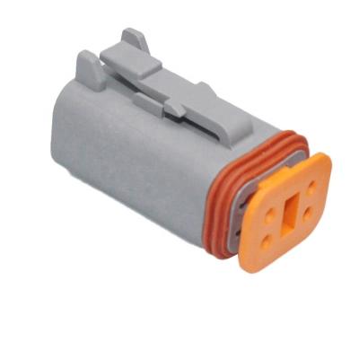 China Ip68 DT06-4S Sensor Plug M12 Extension Cable Waterproof Connector Wire Waterproof Electrical Connector DT06/DT04-2/3/4/6/8/12S for sale