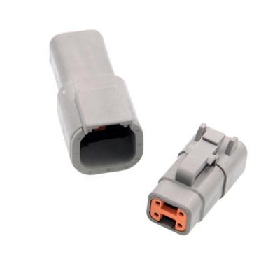 China 2 Pin Electrical Ip 67 Rg58 Rg59 Rg6 Dt04 Dt06 Waterproof Connector Gel Waterproof Connector DT06/DT04-2/3/4/6/8/12S for sale