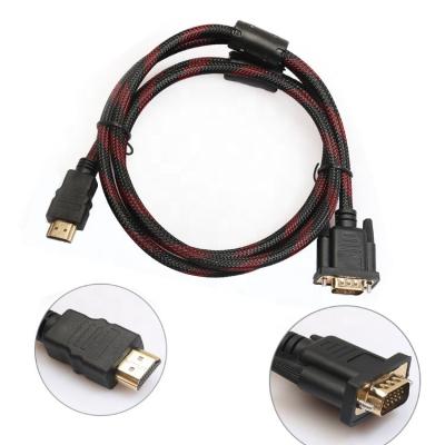 China Computer Converter Cable Wholesale Price VGA Hd Audio Cable 3.5Mm Dual VGA Cable for sale