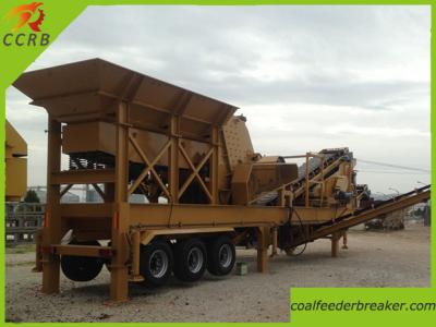 China Tyre Type Stone Mobile Crushing Station for sale