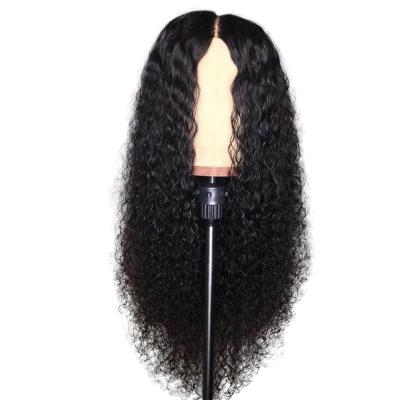 China Human Hair Lace Front Wig Factory Price Wholesale Healthy Comfortable Cuticle Aligned 13*4 4*4 Unprocessed Brazilian Curly Hair Water Wave Curly for sale