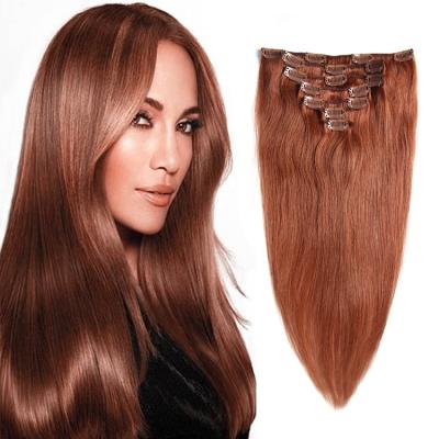 China Clip In Hair Extensions 100% Brazilian Remy Blonde Russian Virgin Hair Seamless 100% Hair Clip In Hair 100% Hair Extensions for sale