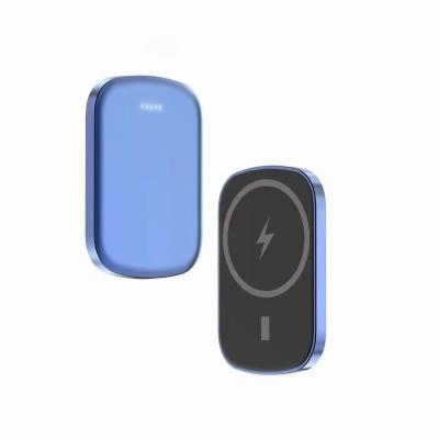 China Original Magnetic Wireless Power Bank Mini Slim Portable PD18W 5000mah Powerbank Fast Charging Support for iPhone 12 for sale