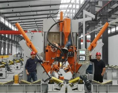 China Vorbildliche HM800-14000 heller Pole Schließen-Schweißens-Maschine für den hohen Mast Monopole zu verkaufen