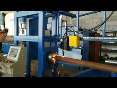 CNC light pole door cutting machine