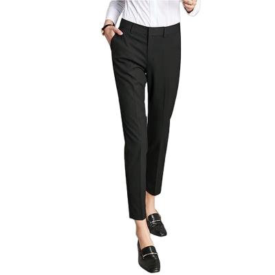 China Custom made ; gray pants women's plus size autumn and winter commuter professional dress pants black women's pants suit straight pants for sale