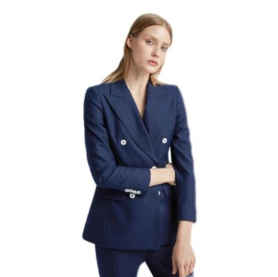 China Custom made ; Customized Plus Size Women's Three Piece Suit Women's Suit Light Blue Lady Business Suits for sale