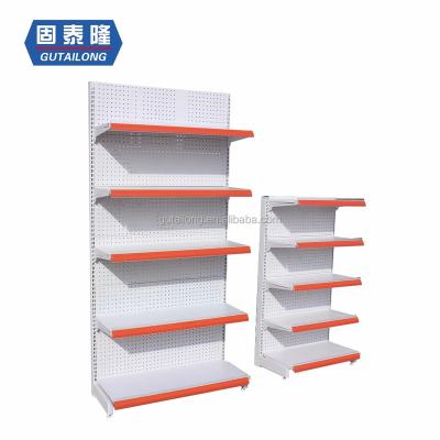 China Double Sided Supermarket Shelving Unit Supermarket Shelves For Retail Store Display Rack for sale