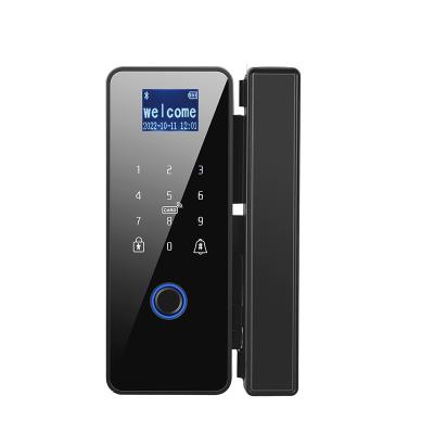 China Office/ Hotel High Quality Wholesale Innovative Design Electric Tuya App Fingerprint Door Lock Sliding Glass Door Smart Lock for office for sale