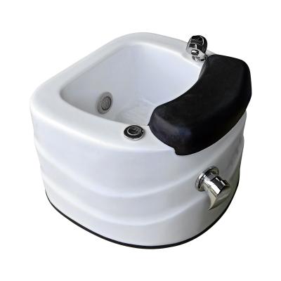 China Commercial Furniture Pedicure Foot Spa Bathing Sink / Pedicure Bowl for sale