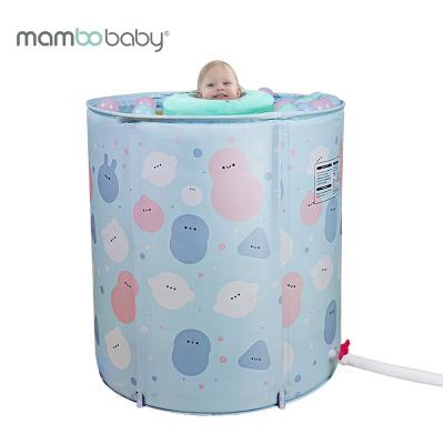 China Easy Install With 6 Brackets Non-Inflatable Mambobaby Baby Pool With Slide Over Ground Tub Kids Family Spa Indoor Outdoor Kiddle Sales for sale