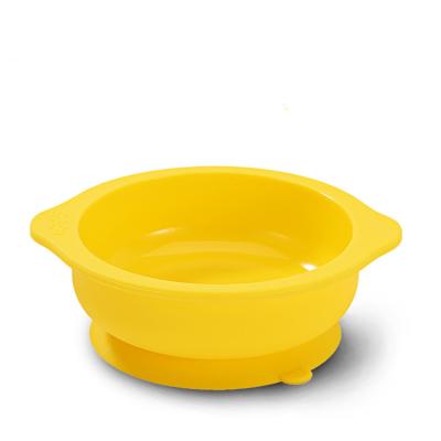 China Product BPA Free Hot High Quality Soft Silicone Food Grade Strong Suction Sucker Baby Feeding Bowl for sale