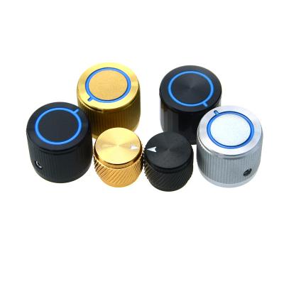 China Universal Round Metal Audio Control Knobs Aluminum Volume Potentiometer Knob zu verkaufen