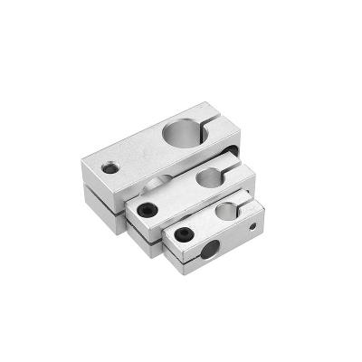 China CNC Custom Linear Shaft Support Clamp Brackets Aluminum Stainless Steel Mounted Bracket for sale