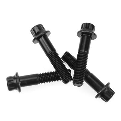 中国 M7 Grade 10.9 Split Rim Bolts Alloy Steel Black Plain 12 Point Flange Split Rim Wheel Bolt 販売のため