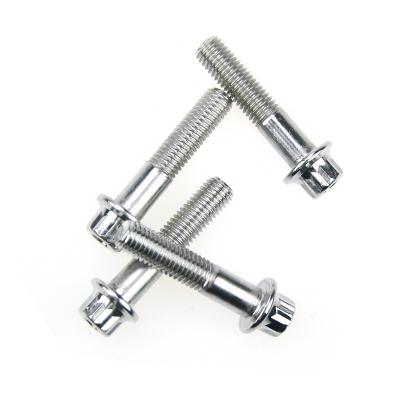 China M7*32 M7*24 Stainless Steel Split Rim Bolts 12 Point Flange Chrome Plated Split Rim Wheel Bolt zu verkaufen