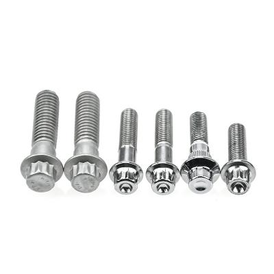 China Chrome plated Split Rim Bolts 12 Point Flange Auto Wheel Split Rim Assembly Bolt zu verkaufen