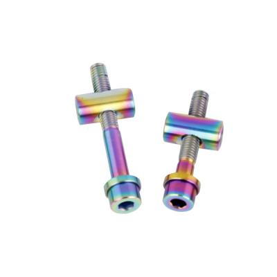 Chine Mountain Bike Split Rim Bolts TC4 Titanium Hex Socket Rod Bicycle Fixing Screw à vendre