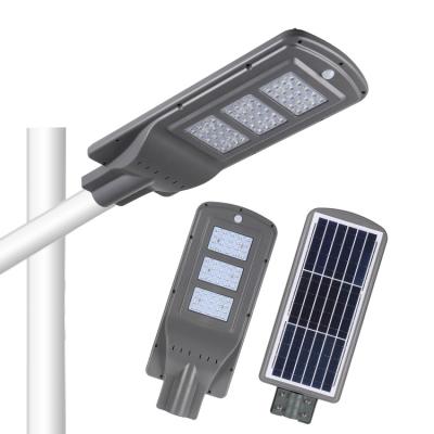 China ROAD top led street light ABS 90w led solar lamp solar street light with double arm for sale