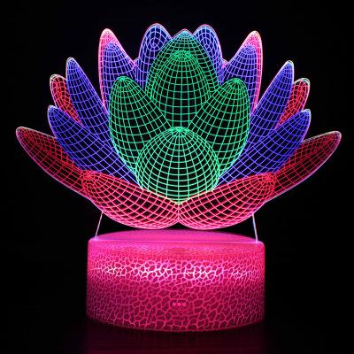 China Modern Colorful 3D Led Night Light for sale