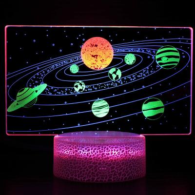 China Modern Colorful 3D Led Night Light for sale