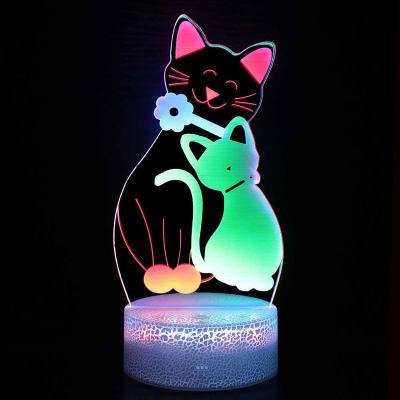 China Modern Colorful 3D Led Night Light for sale