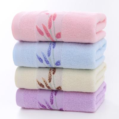 China Various Colors 33x73 Home Classic Design Soft And Absorbent Cotton Towel for sale