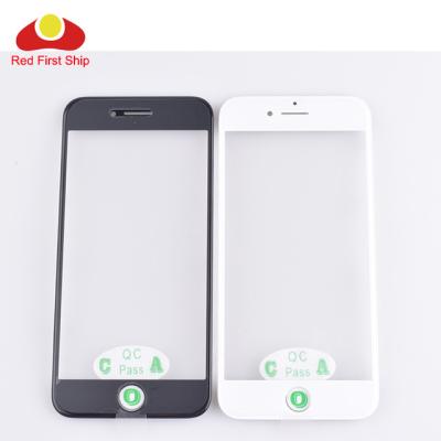 China For iphone 8 7 6S plus Touch Screen Panel Front Outer Glass With Bezel View OCA For iphone 6 7 8 Glasses With Hollow Glue For iphone 8 7 6S 6 plus for sale