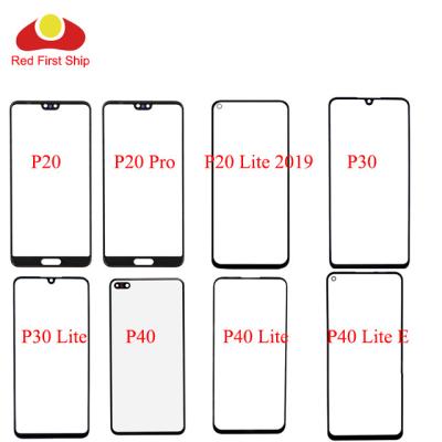 China Front Outer Lens LCD Display Glass Touch Panel Front Glass Panel For Huawei P40 P30 Lite Pro Replacement With OCA Glue Replacement for sale