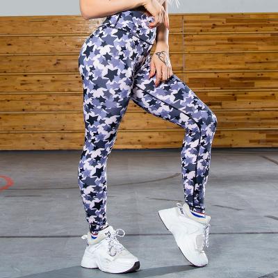 China Breathable Athleisure Fitness Slimming Pants Women Sexy Gaiters Long High Waist Capris Yoga Pants Mallas Running Trousers Para Gym for sale