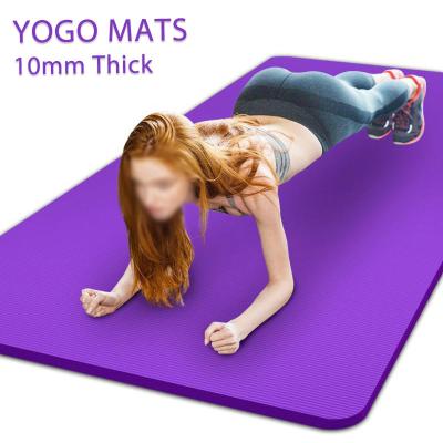 China Durable Non Slip Strap Gym Mat Set Wholesale Cheap Exercise Yoga Gmy Mat With Straps And Bag Sports Fitness Nbr Yoga for sale