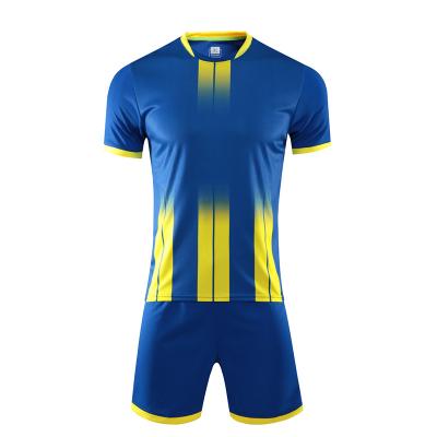 China Custom Training Soccer Jersey Sets Sets White Cheap Design Football Shirt Uniform In Running Sports Uniform Jersey Kits For Men for sale