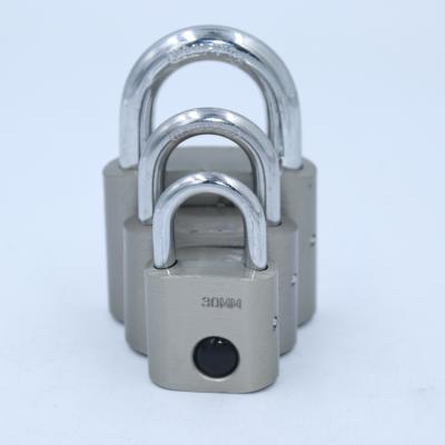 China Popular Heavy Duty Iron 40mm Modern Design Electroplate Silver Matt Iron Padlock for sale