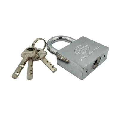 China Glora brand electronic square type iron 70mm chrome plated key paddle shackles along keyed alike with anti-rust logo iron padlock for sale