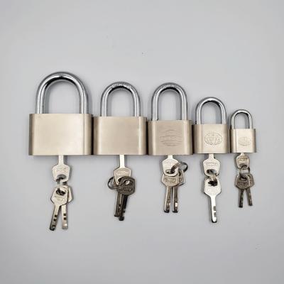 China Padlock OEM Design Sheet Iron 70mm Series Matte Series Lock Type Iron Padlock Zinc Color Low Gloss Nickel Plated Cylinder Low Gloss for sale