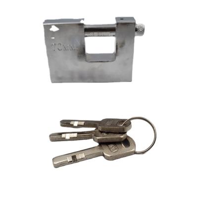 China Electronic Iron 70mm Iron Lock Body Chrome Plated Paddle Key Poland Egypt Saudi Arabia Market Rectangular Window Insurance Lock for sale