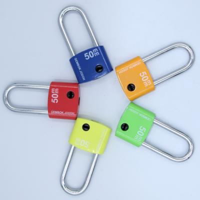 China Popular Iron 60mm Modern Design Heavy Duty Colorful Plastic Spray Padlock for sale