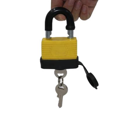 China High Quality Plastic Cylinder Flat 40mm Brass Cabinet Lock Top Security Shell Padlock Melaleuca Lock for sale