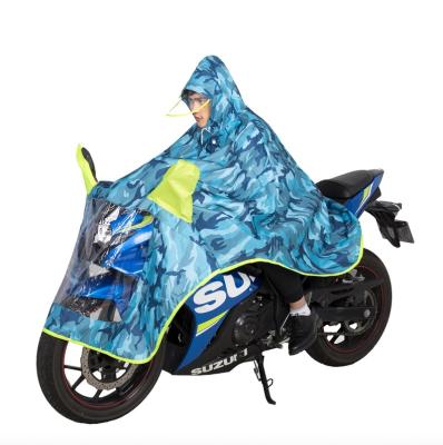 China Waterproof Windproof Universal Rain Poncho Long Reusable Waterproof Pvc Raincoat Oxford Linen Coated Motorcycle Poncho for sale