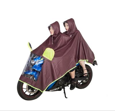 China Waterproof Windproof Promotional Quality Reusable Rain Poncho Electric Bike Motorcycle Bicycle Waterproof Rain Poncho For Double Use for sale