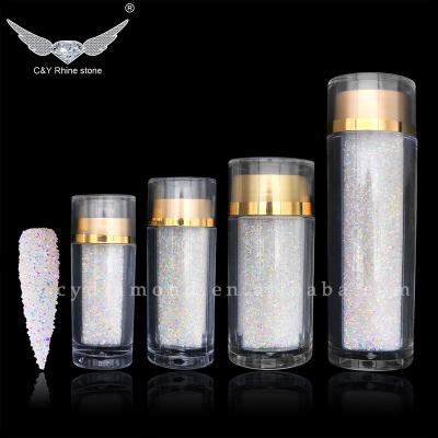 China High Quality Pixie Crystal Rhinestones CY Nail Stones 1MM Mini Tiny Micro Crystal ab Point Back Fake Stone for sale