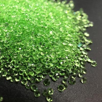 China Micro Flatback CY 1.2mm Peridot Pixiebead Nail Crystal Round Bulk Rhinestone Glass Flat Back Art for sale