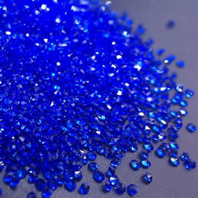 China Wholesale Loose Crystal Blue Flatback CY 1.2mm Sapphire Glass Studs Rhinestones For Garment for sale