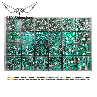 China Luxury Factory Wholesale Crystal Rhinestones Designs Nail Accessories Loose Rhinestones for sale