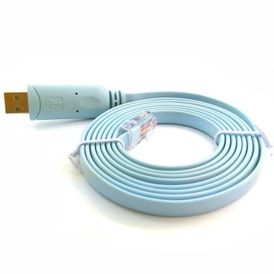 China Original FTDI Chip 12 Months Warranty FTDI Chip USB To RS232 Serial To RJ45 Cable USB Console Cable for sale