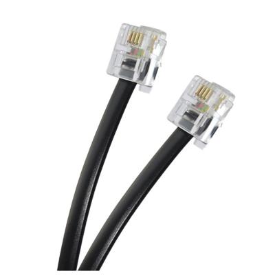 China For ADSL Telephone Cable Modem 6FT AWM 26AWG 1 Pair 2 Serial Wire CCA RJ11 Telephone Cable 6P4C 6P2C ADSL RJ11 Cable For ADSL Telephone Modem Cables for sale