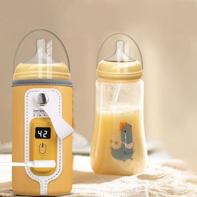 China BPA Free Electric USB Insulated Thermostat Feeding Heater Milk Care Portable Baby Bottle Warmer for sale