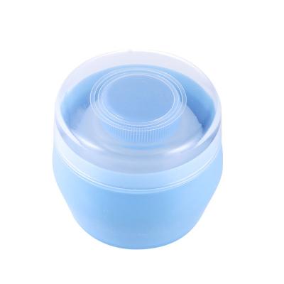 China BPA Free Comfortable Baby Body Face Sponge Multi Color Infant Breath Box Powder Case for sale