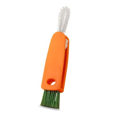 China Viable Multifunctional Cup Brush Baby Bottle Cleaning Brush Groove Cleaner Bottle Cover Detail Brush For Kitchen for sale